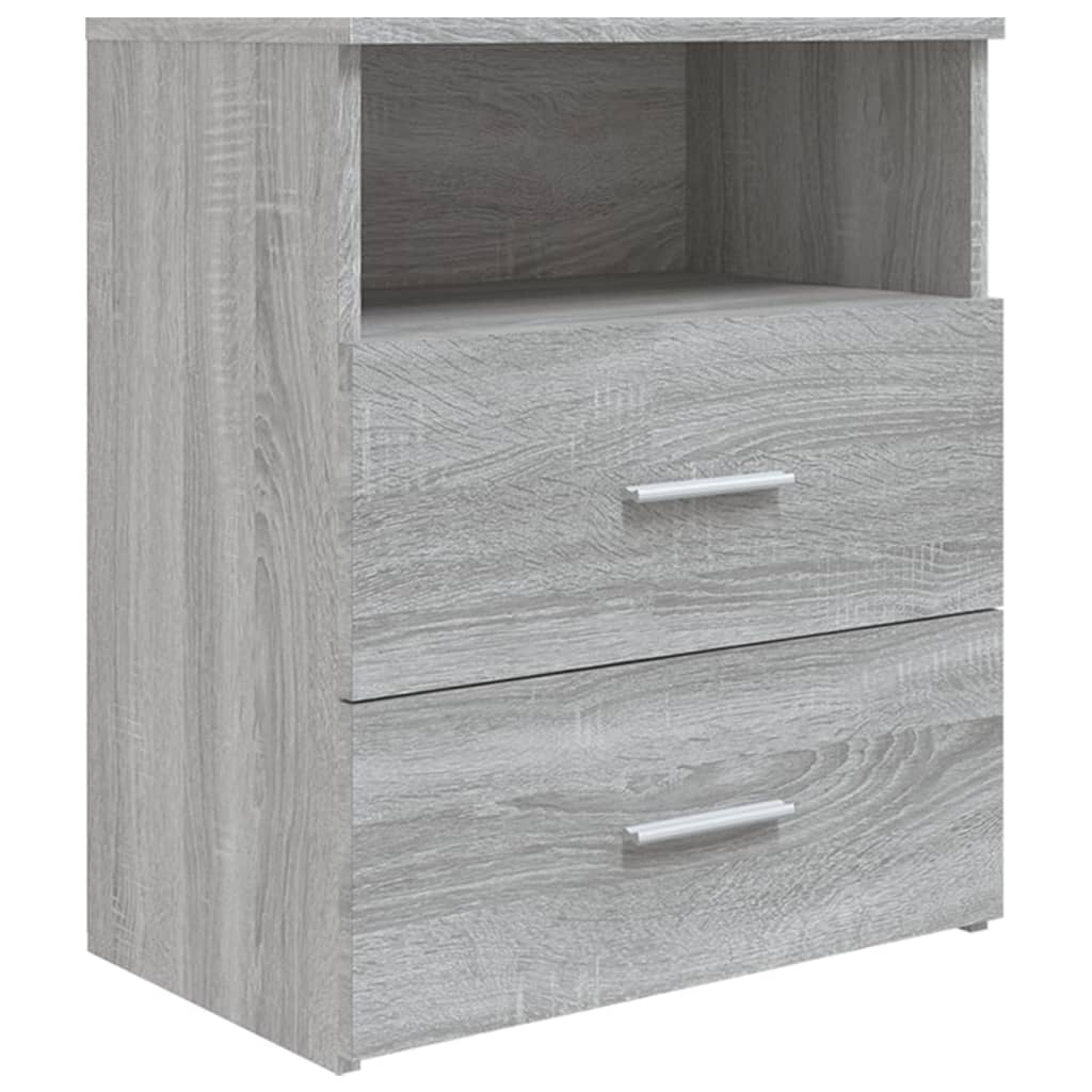 Table De Chevet Avec Deux Tiroirs Et Compartiment Ouvert 50 X 32 X 60 Dec034677