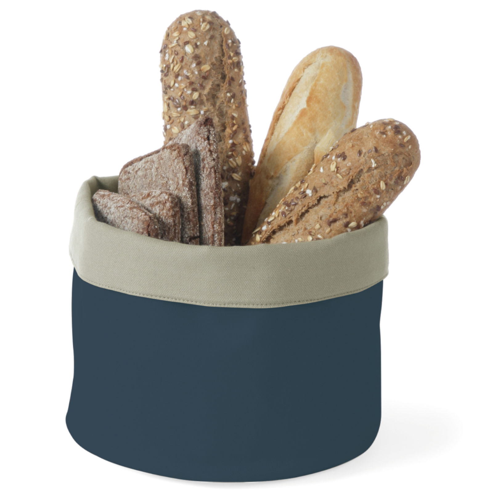 Corbeille À Pain Ronde, Diamètre 15 Cm, Bleu Foncé - Hendi 429013