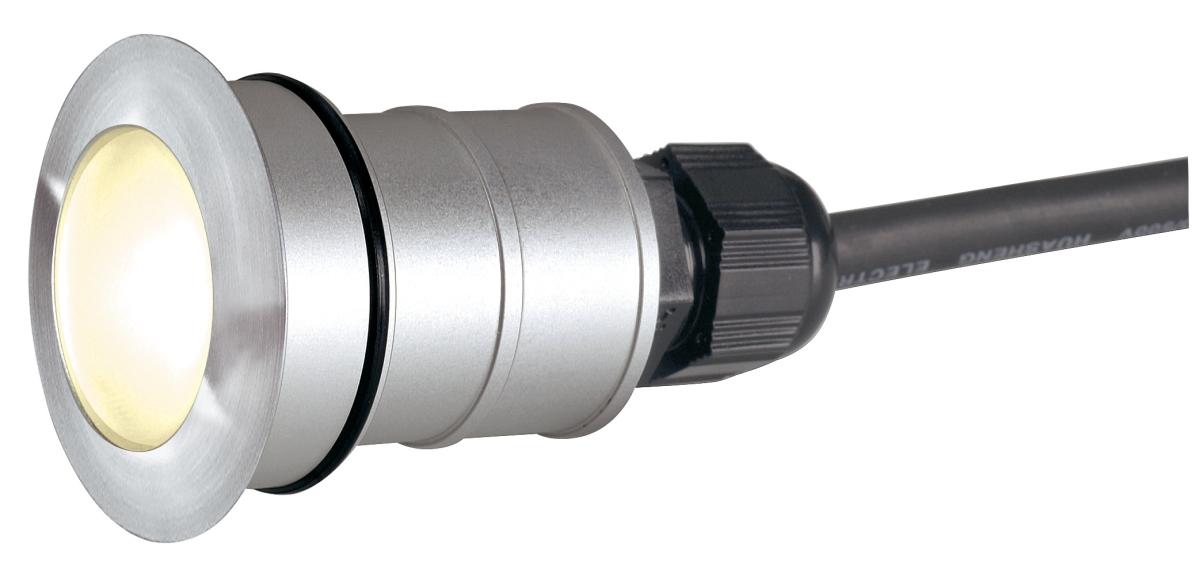 Spot Encastré De Sol Power Trail-lite Led Rond Inox 316 1w 3000k Ip67