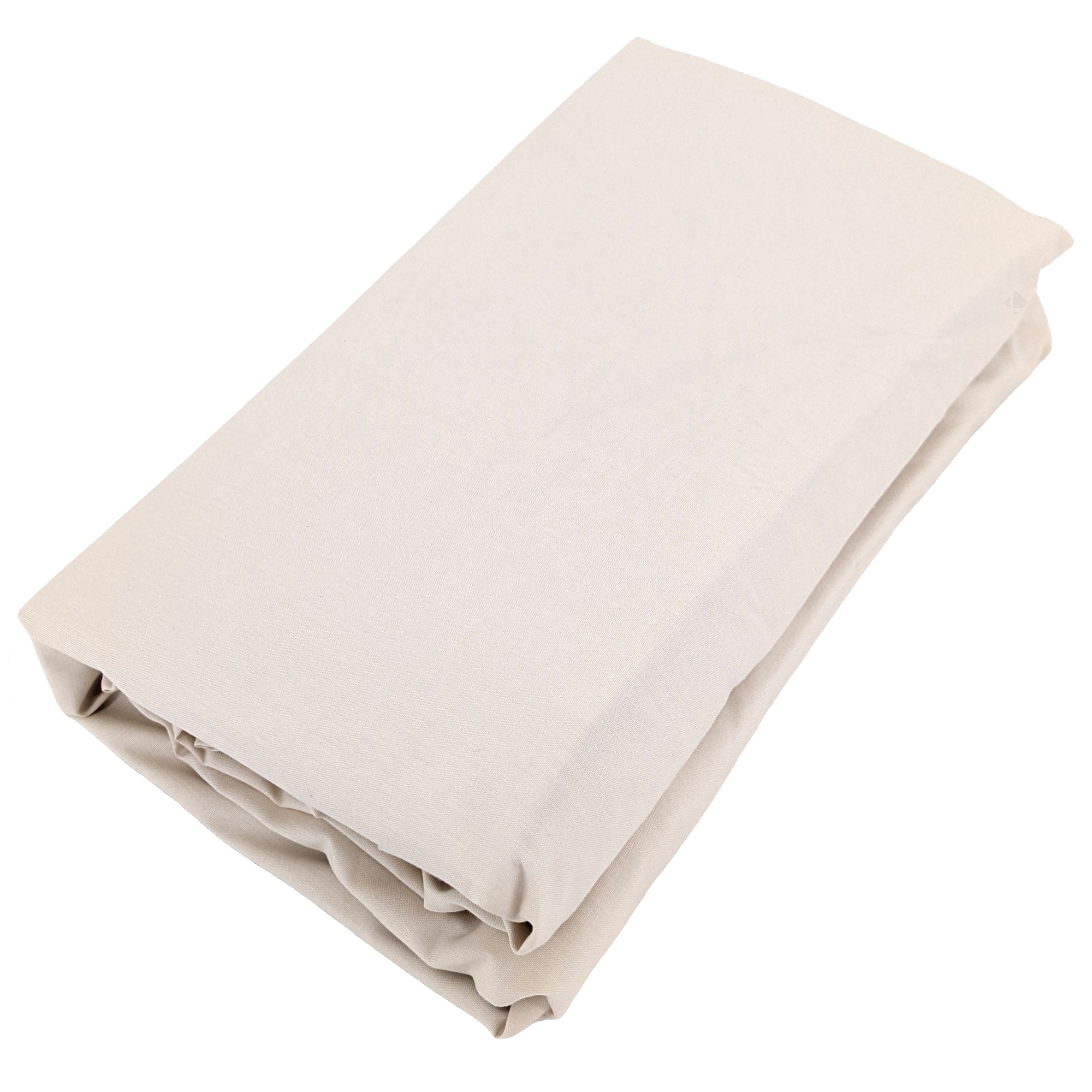 Drap Housse Uni 160x200 Cm Bonnet 35 Cm Percale De Coton Manoir Blanc Naturel