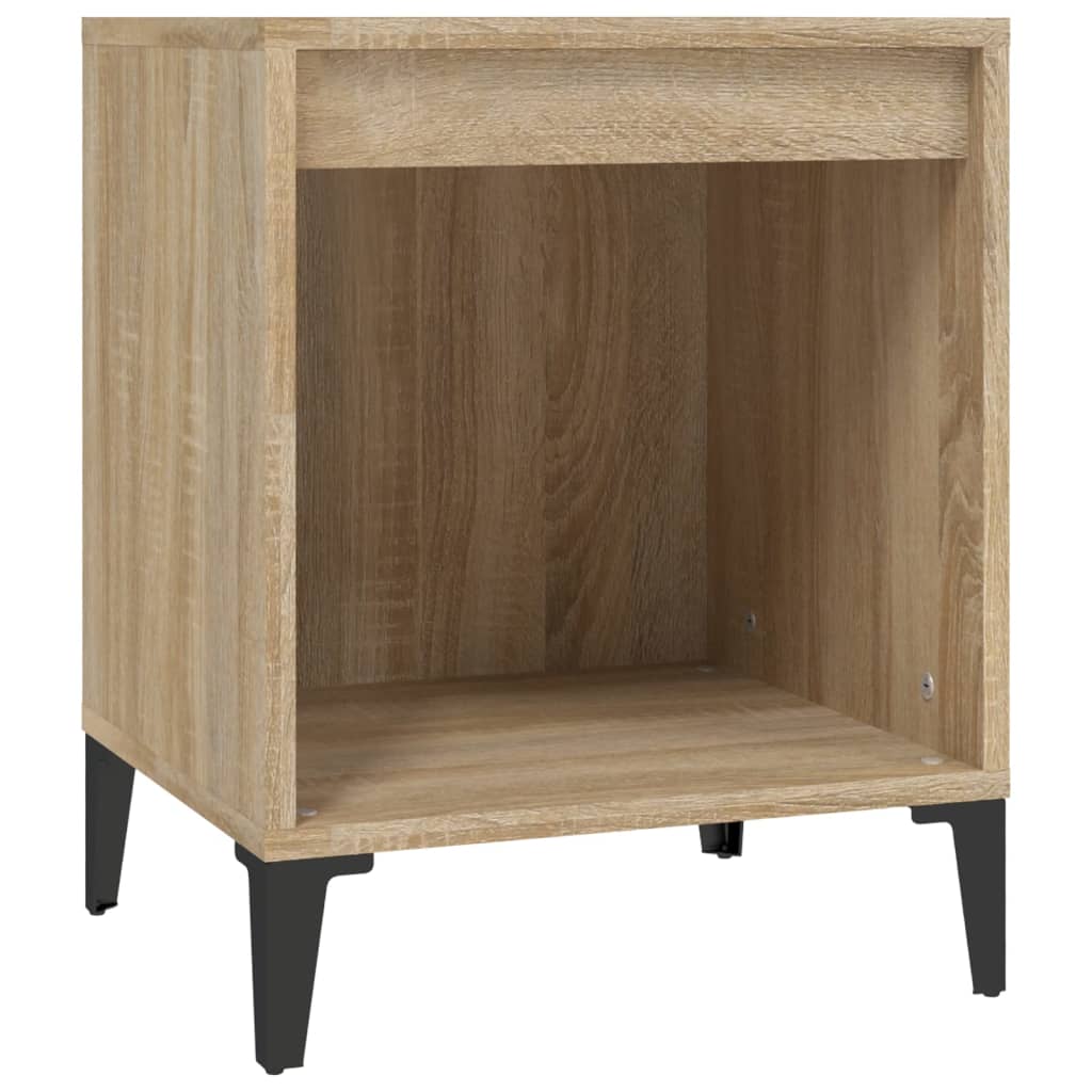 Table De Chevet Avec Compartiment Ouvert 40 X 35 X 50 Cm Bois D'ingénierie Dec033833