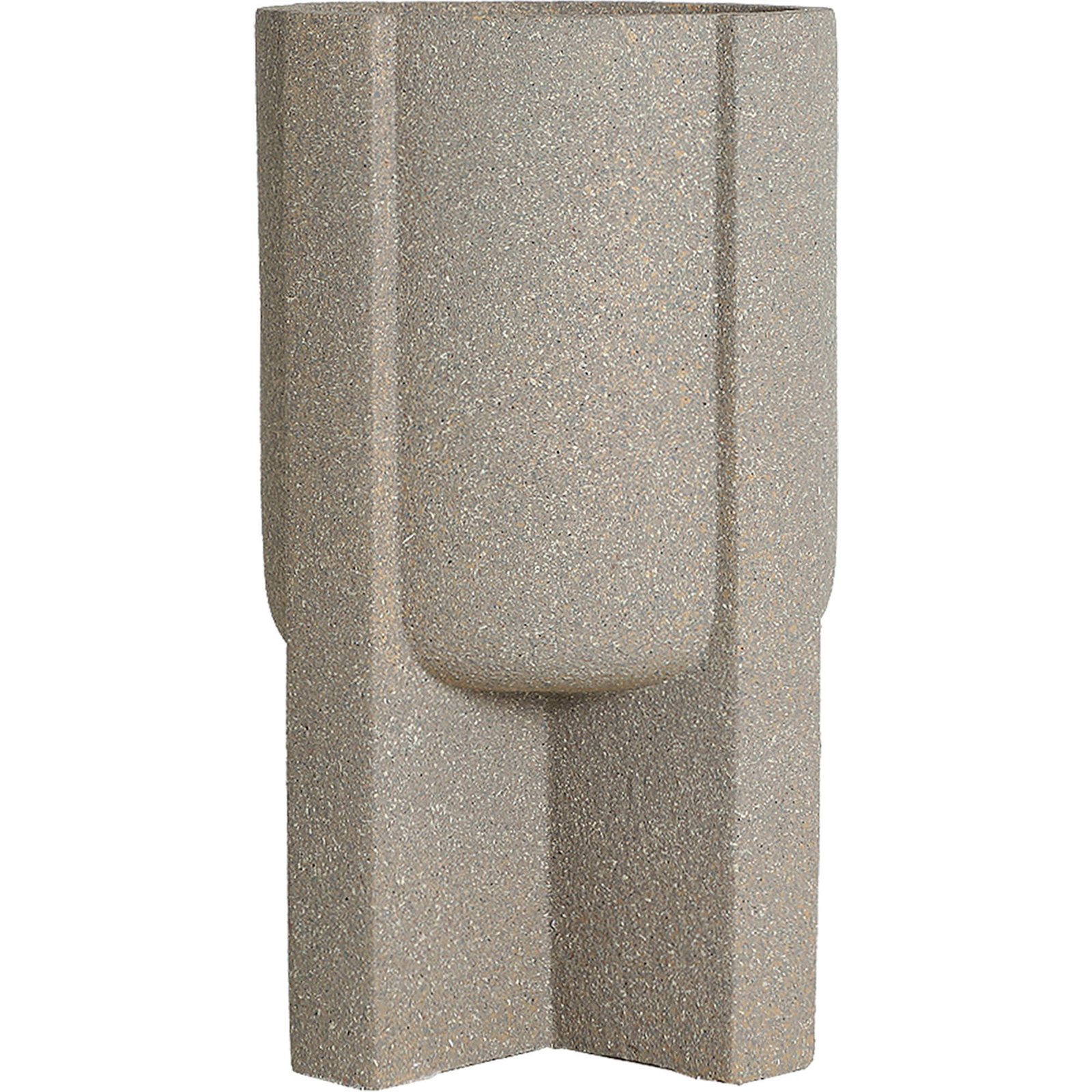 Cache Pot Contemporain Marron En Polyresine Design Élégant - Marron Chocolat Contemporain