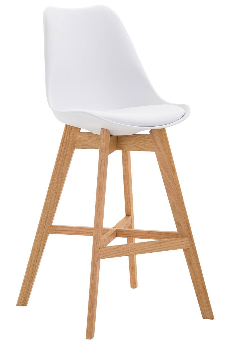 Tabouret De Bar Cannes Plastique Natura Blanc