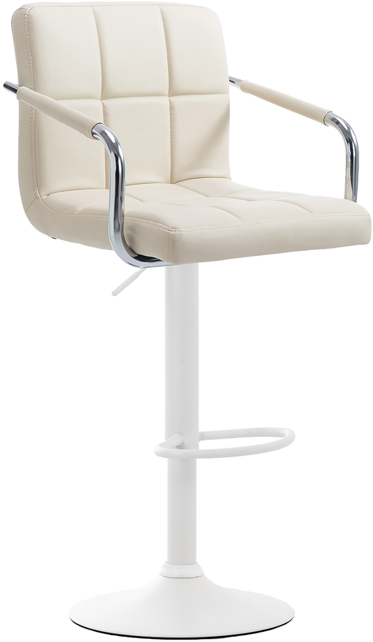 Tabouret De Bar Lucy V2 Blanc Crème