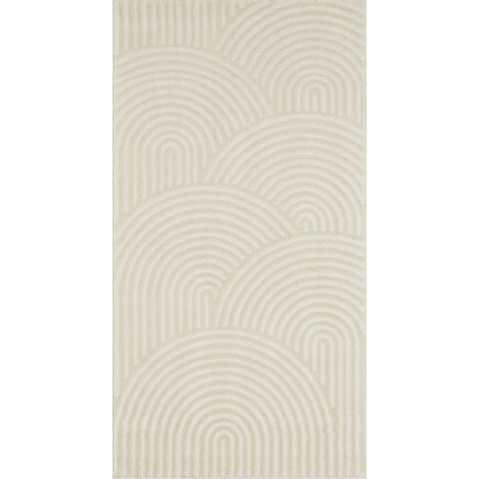 Tapis Tissé Intérieur Bianca Graphique - 80 X 300 Cm