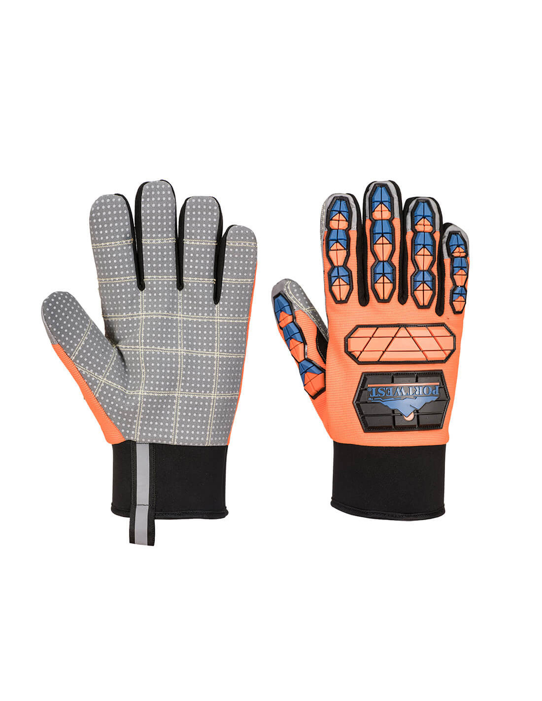 Gant Aqua-seal Pro Couleur: Orange/bleu Taille Xxl - Portwest