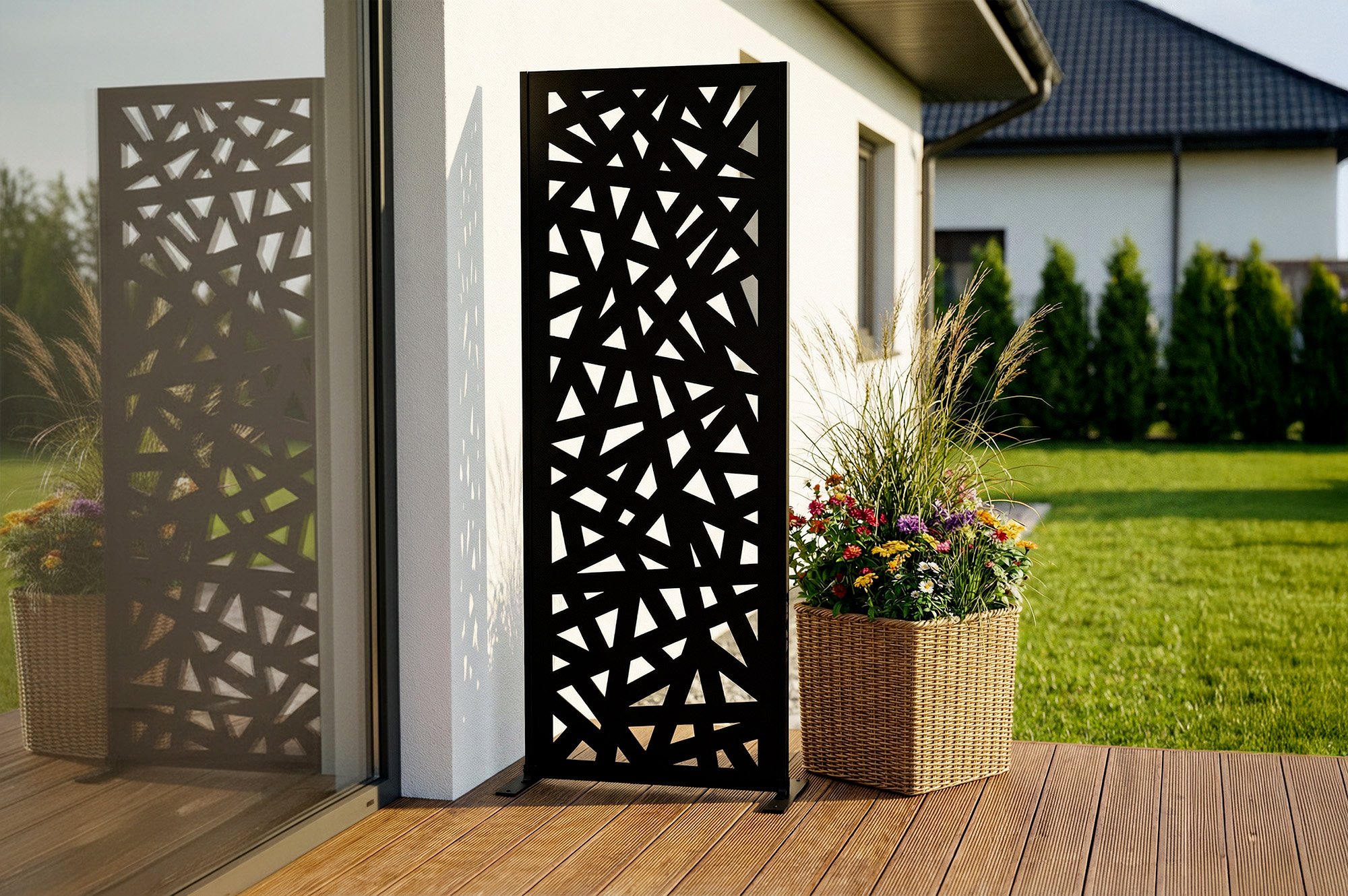 Casanoov Panneau Décoratif Ruivo Noir H.160 Cm Motifs Intégral