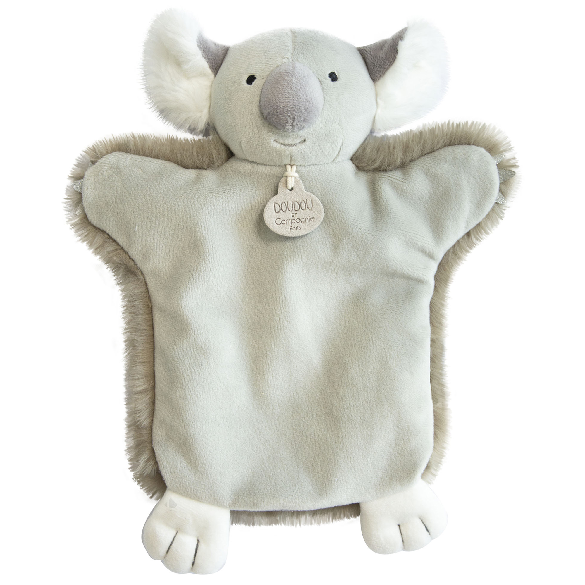 Doudou Marionnette 25 Cm Polyester Les Marionnettes Koala Gris