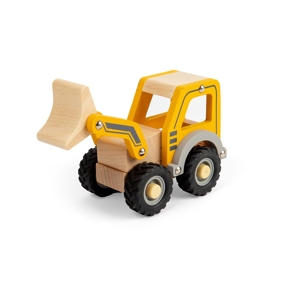 Bigjigs Toys, Mini Pelle En Bois, Convient Aux ges Dès 12 Mois