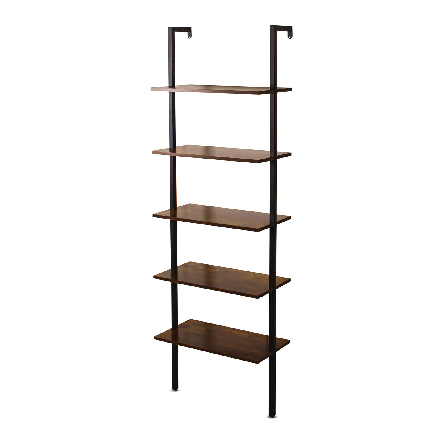 Komo - Bibliothèque, Étagère À 5 Niveaux De Style Industriel, 60x30xh185 Cm