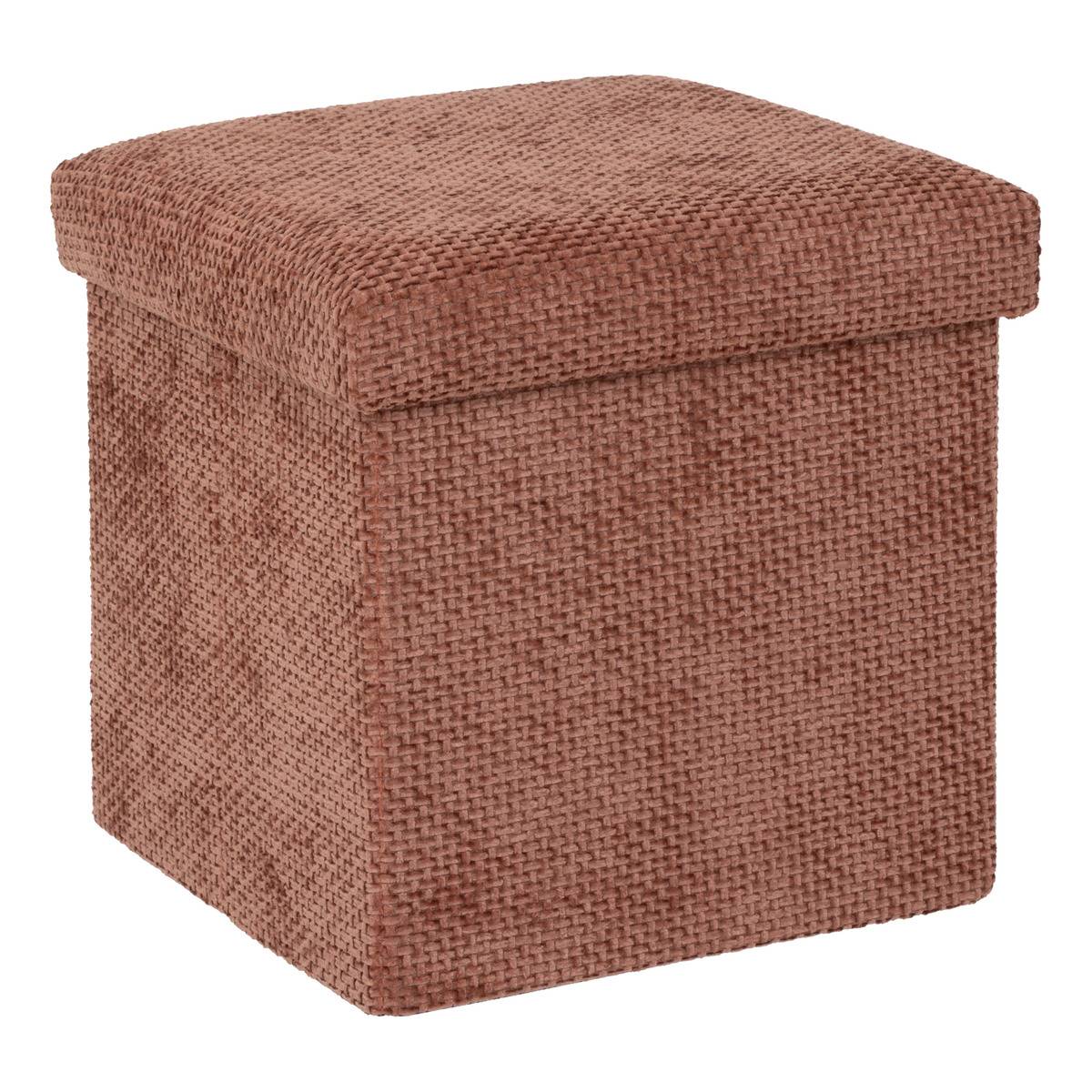 Pouf Mix'n Modul Pliable 31x31cm Terracotta - 5five