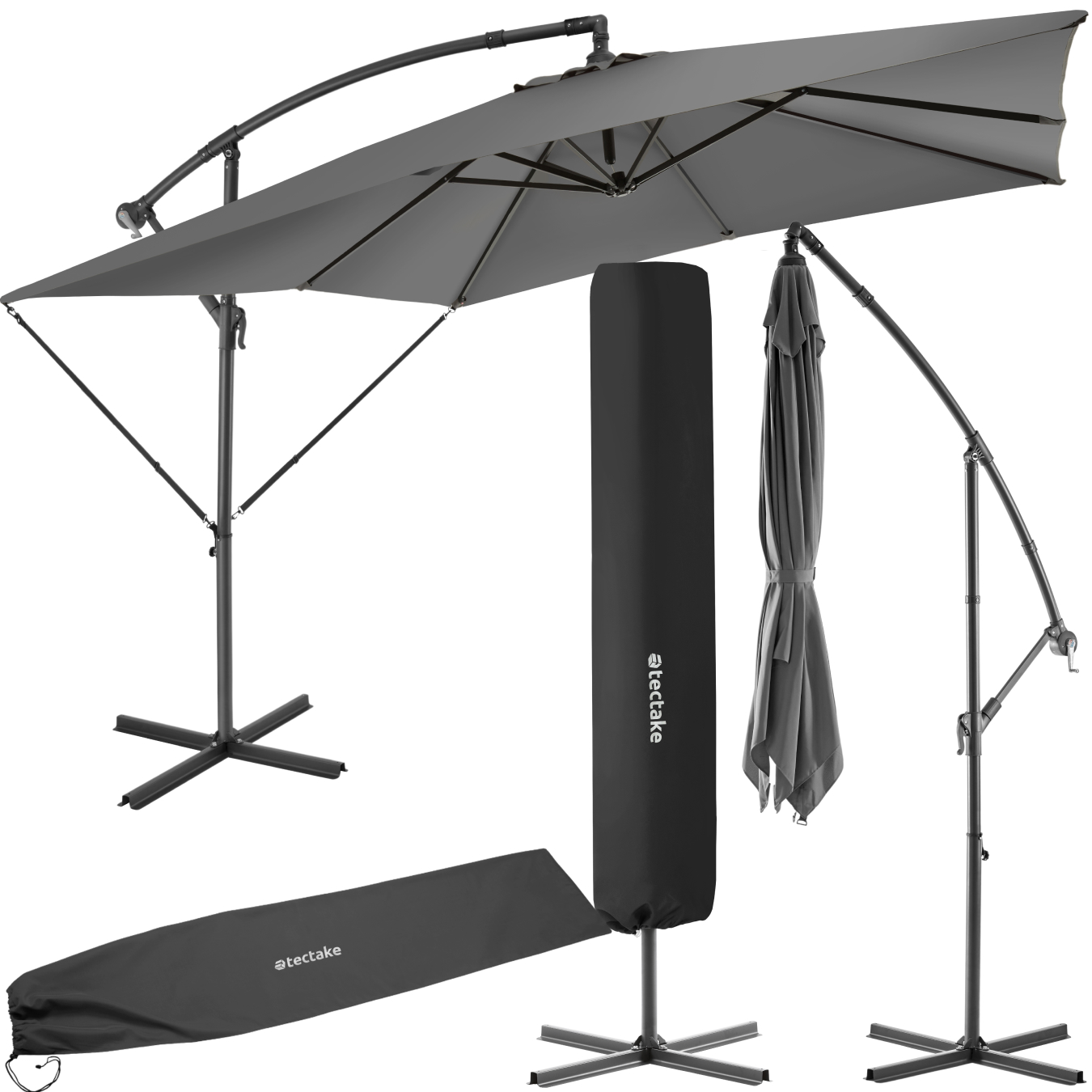 Parasol 250 X 250 Cm Mécanisme Fluide