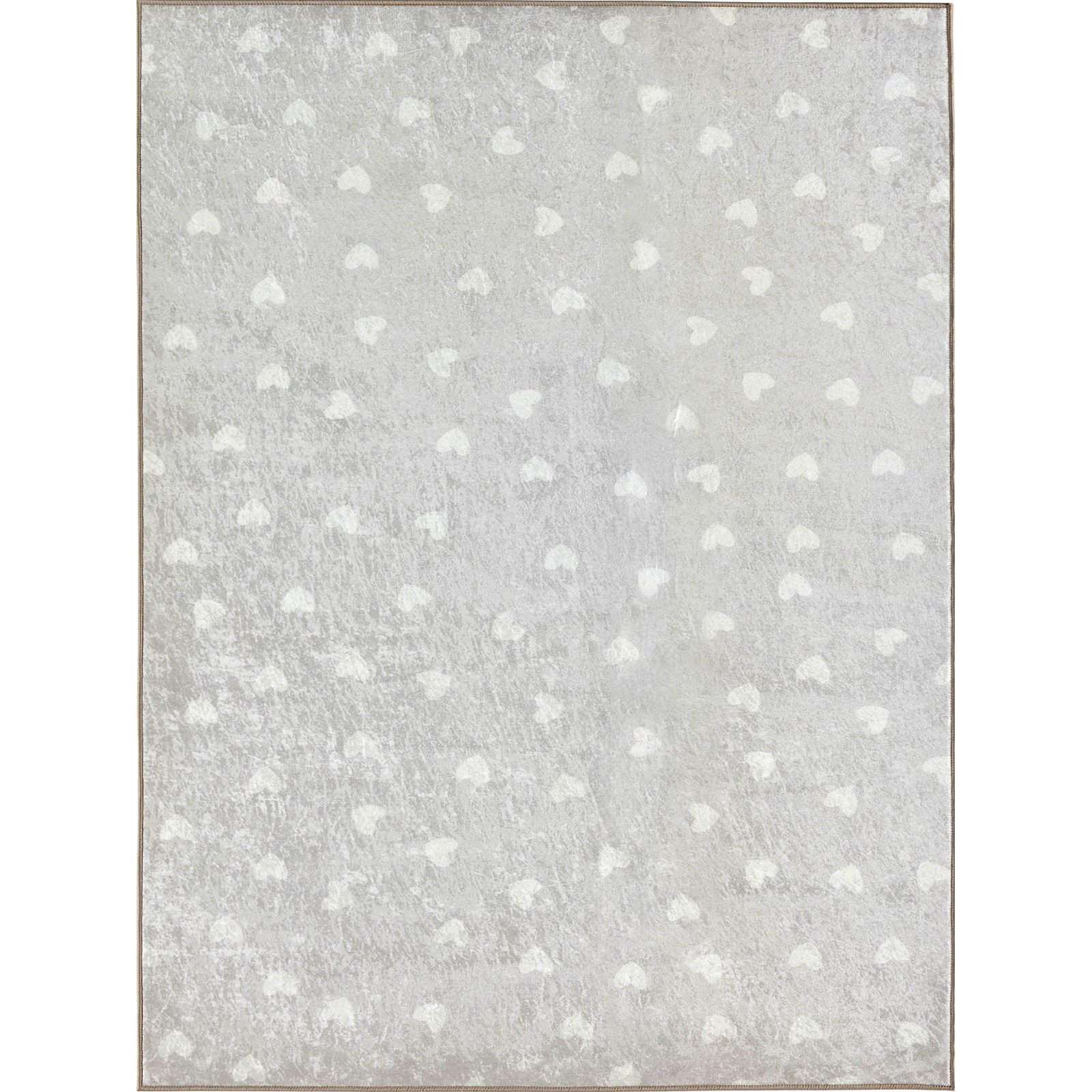 Tapis Beige Moderne Antidérapant Lavable En Machine - 80 X 150 Cm