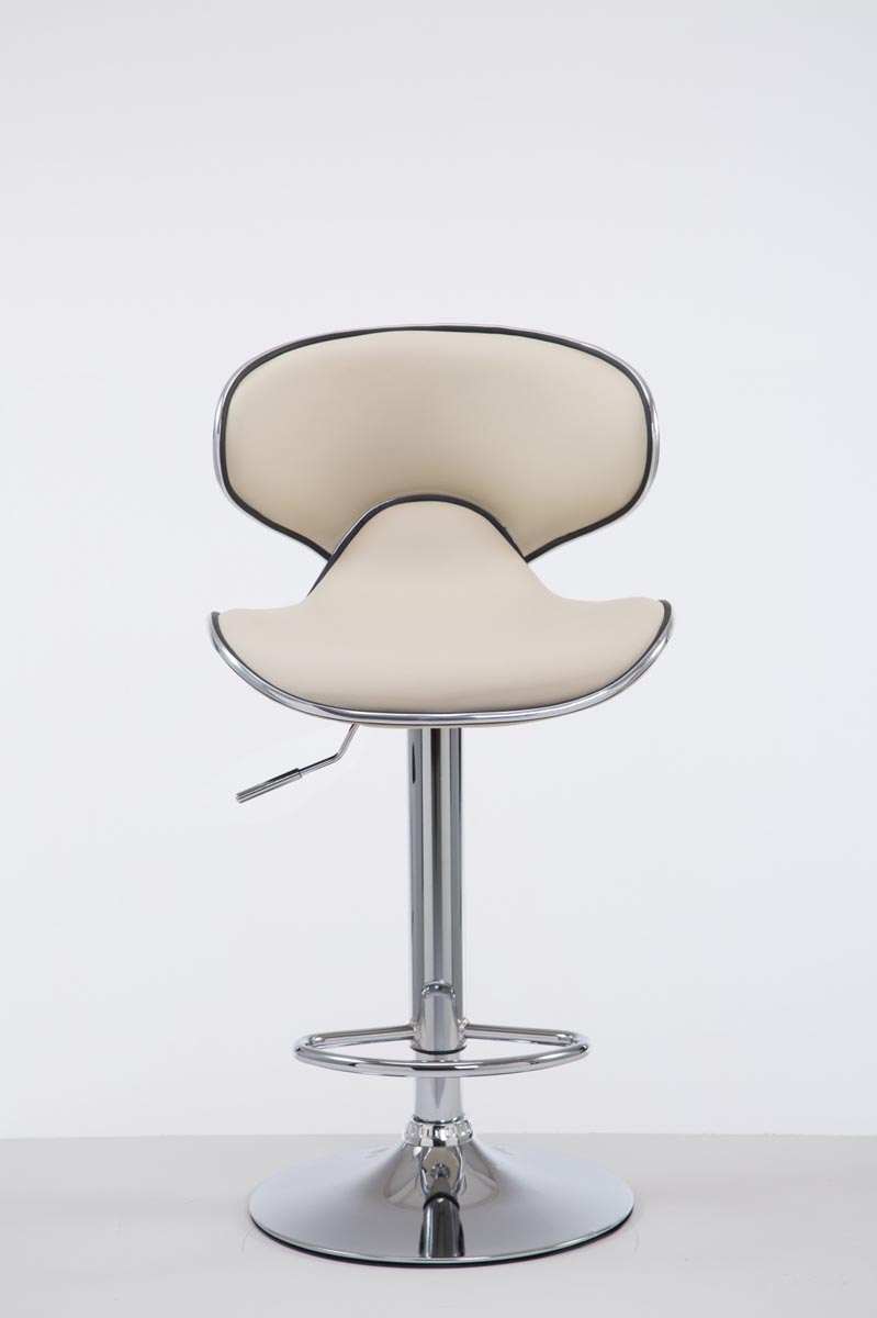 Tabouret De Bar Las Vegas V2 Chromé Crème