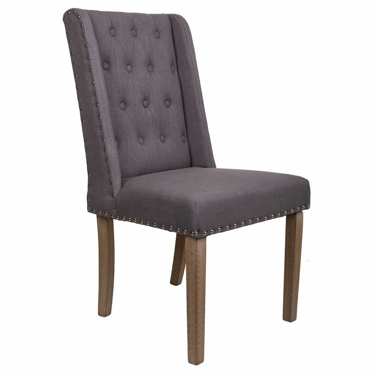 Chaise De Salle À Manger Alexandra House Living Gris 53 X 102 X 53 Cm
