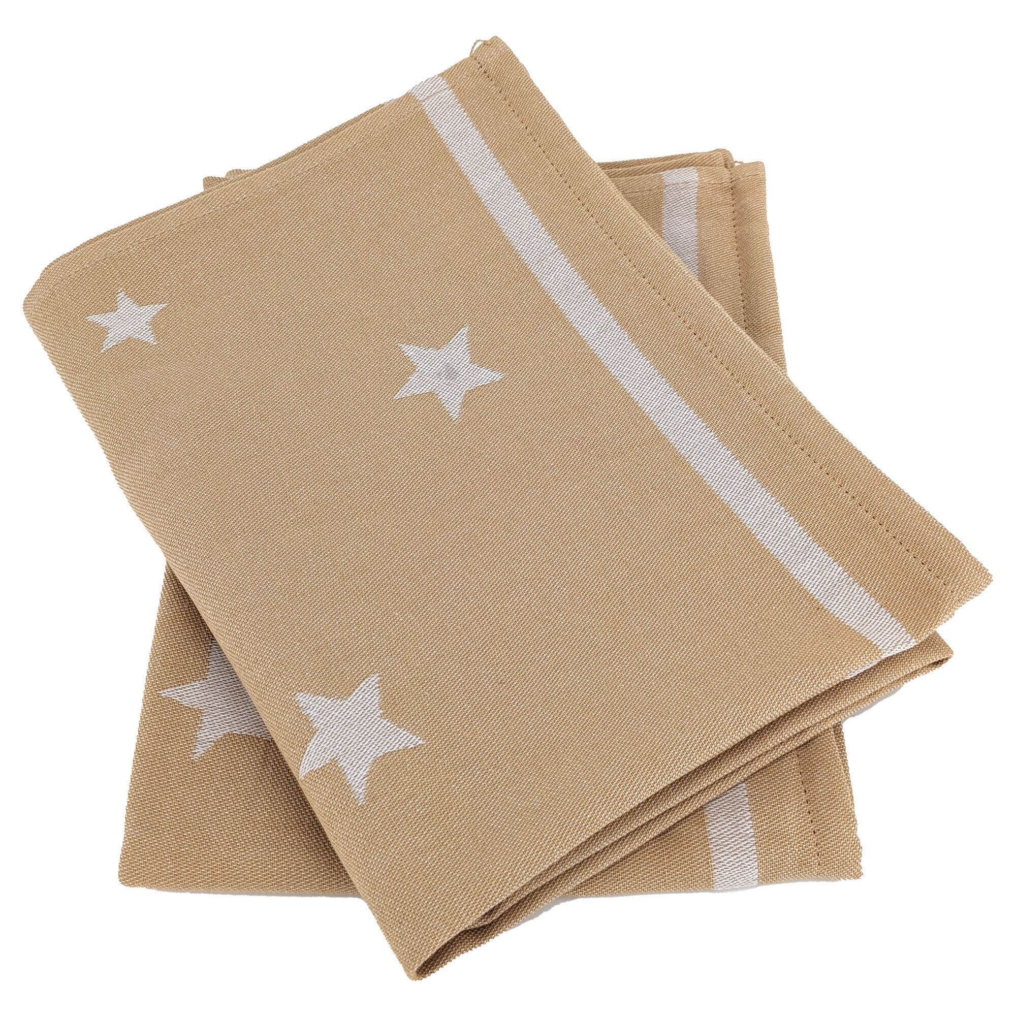 Lot De 2 Torchons De Cuisine 50x70 Cm Collection Nova 100% Coton Jaune