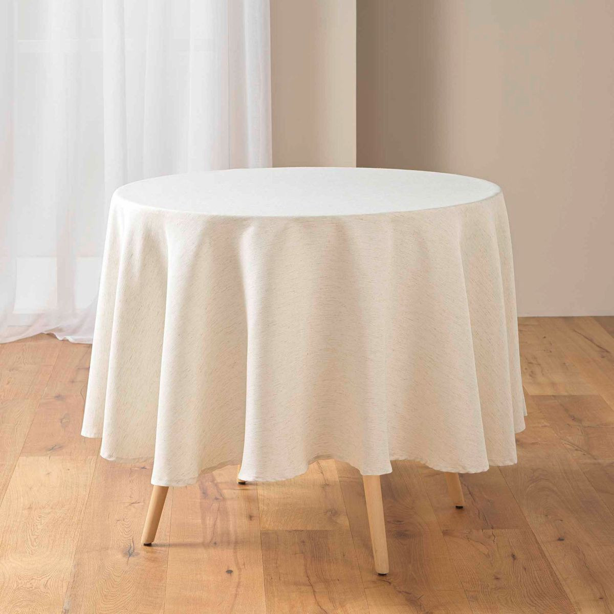 Nappe Ronde "pauline" 180cm Naturel