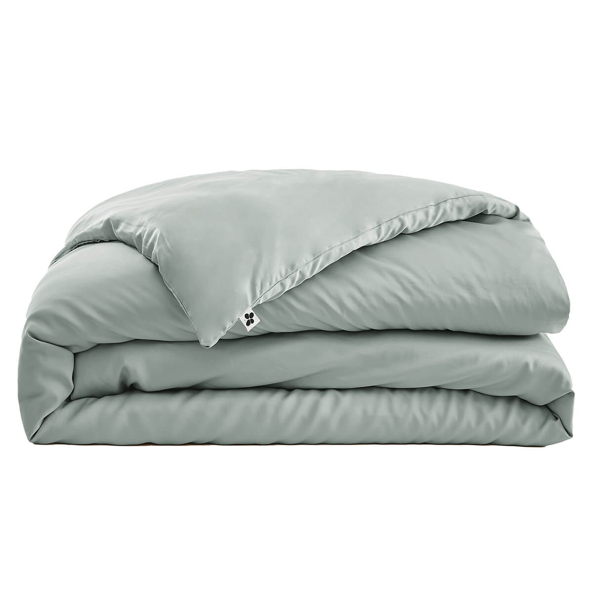 Dalia - Housse De Couette 240x220cm 100 % Viscose De Bambou Vert D'eau