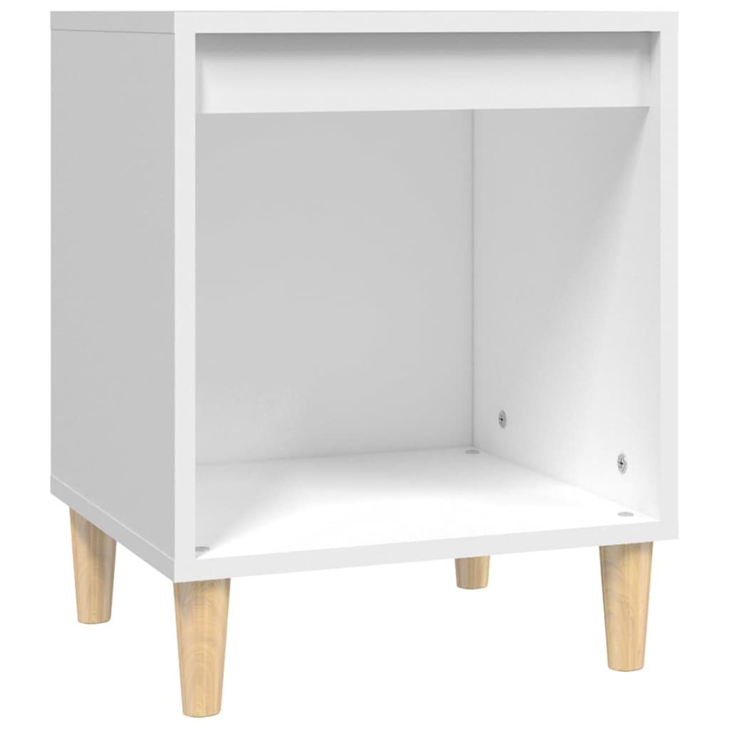 Table De Chevet Avec Compartiment Ouvert 40 X 35 X 50 Cm Bois D'ingénierie Dec033364