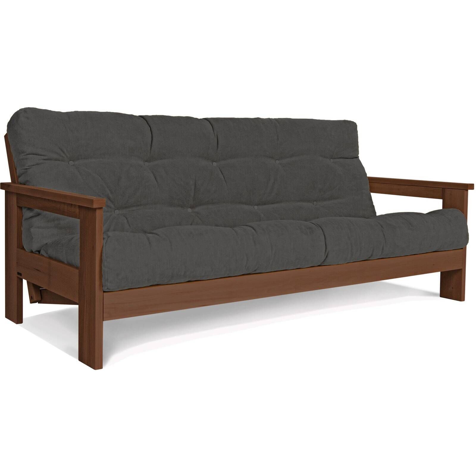 Canapé Lit Mexico - 145 X 200 Cm - Bois Clair Et Beige