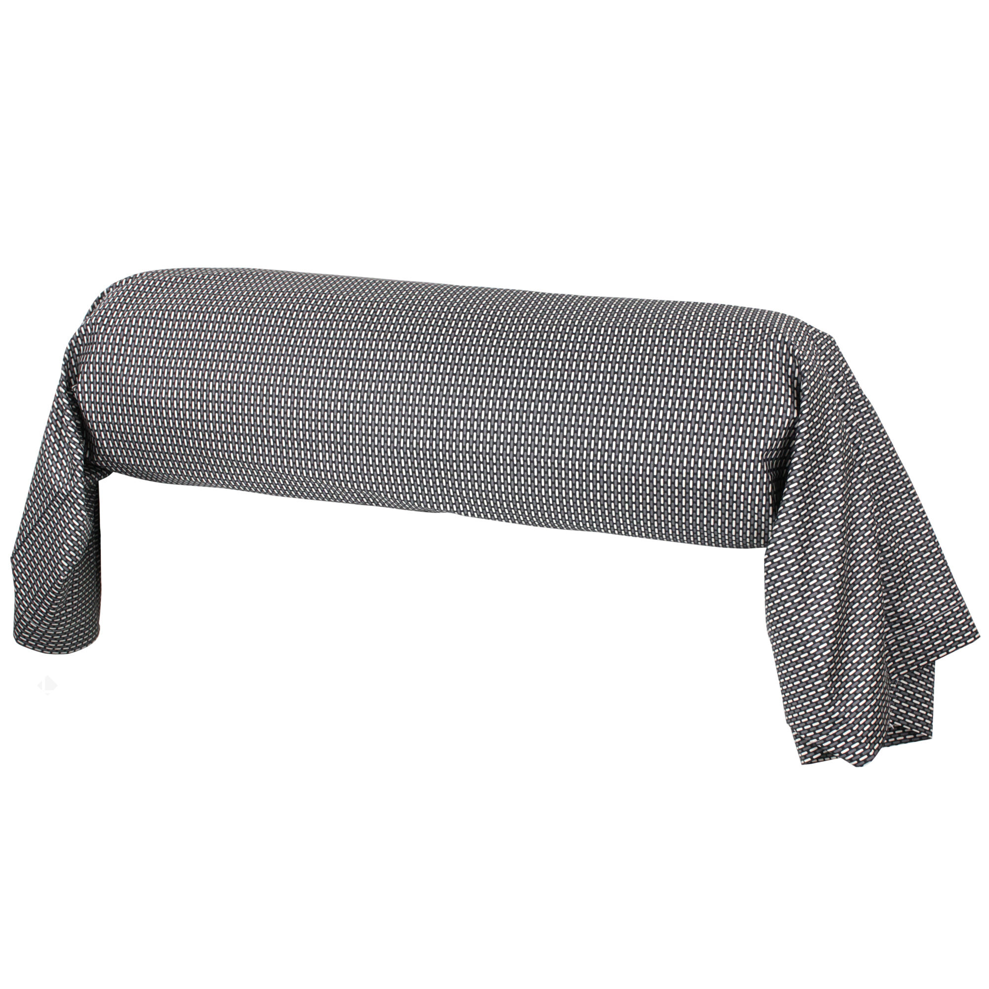 Taie De Traversin 200x43 Cm Satin De Coton Enzo Noir
