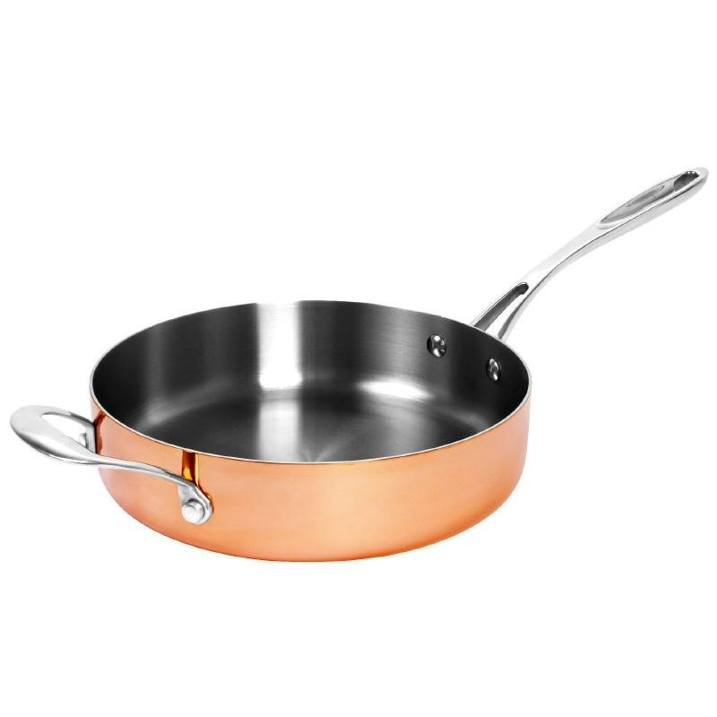 Sauteuse Triple Épaisseur En Cuivre Vogue Tri Wall 240 Mm