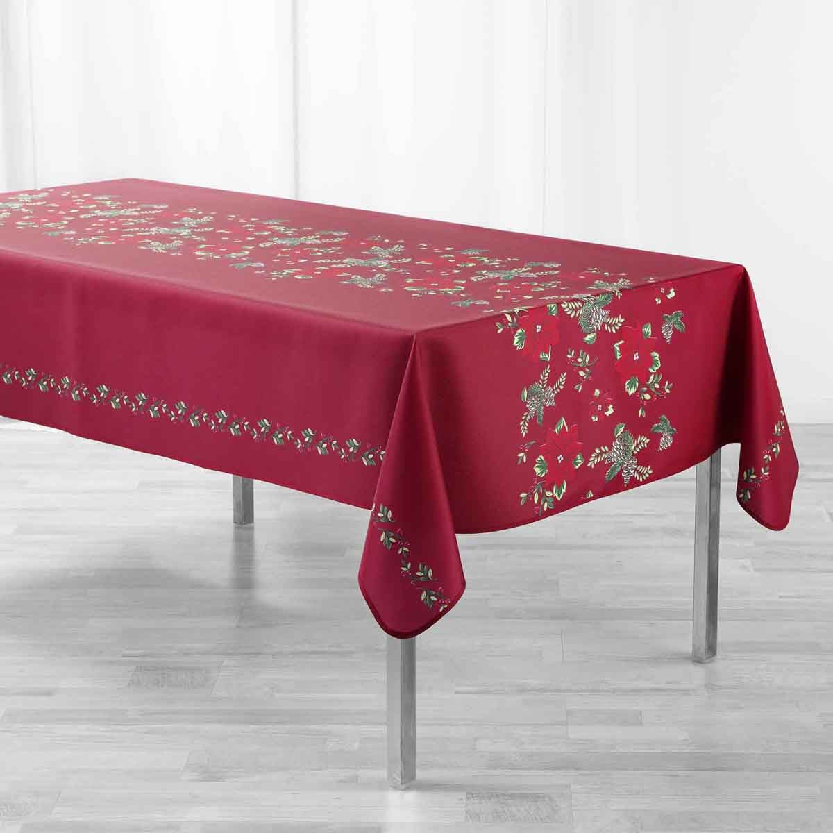 Nappe Imprimée "isadora" 150x240cm Rouge