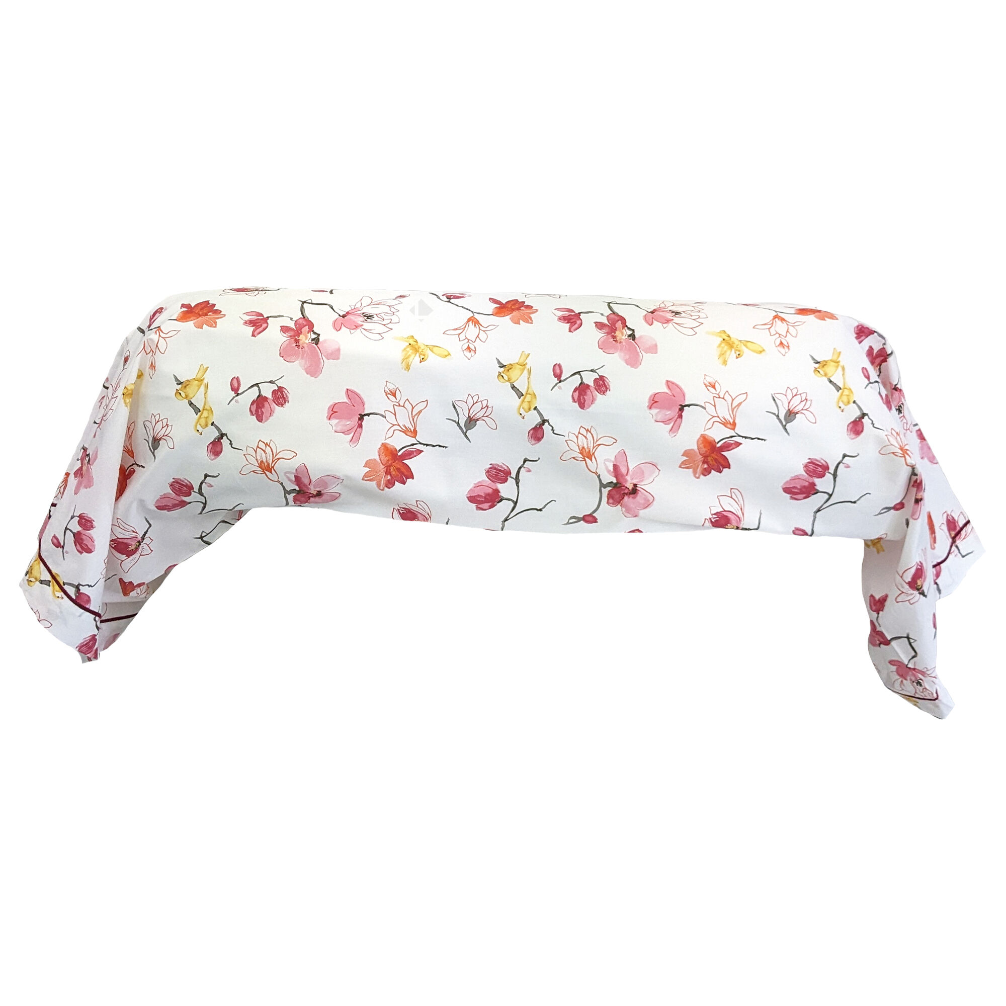 Taie De Traversin 240x43 Cm Percale Coton Elisa Rose