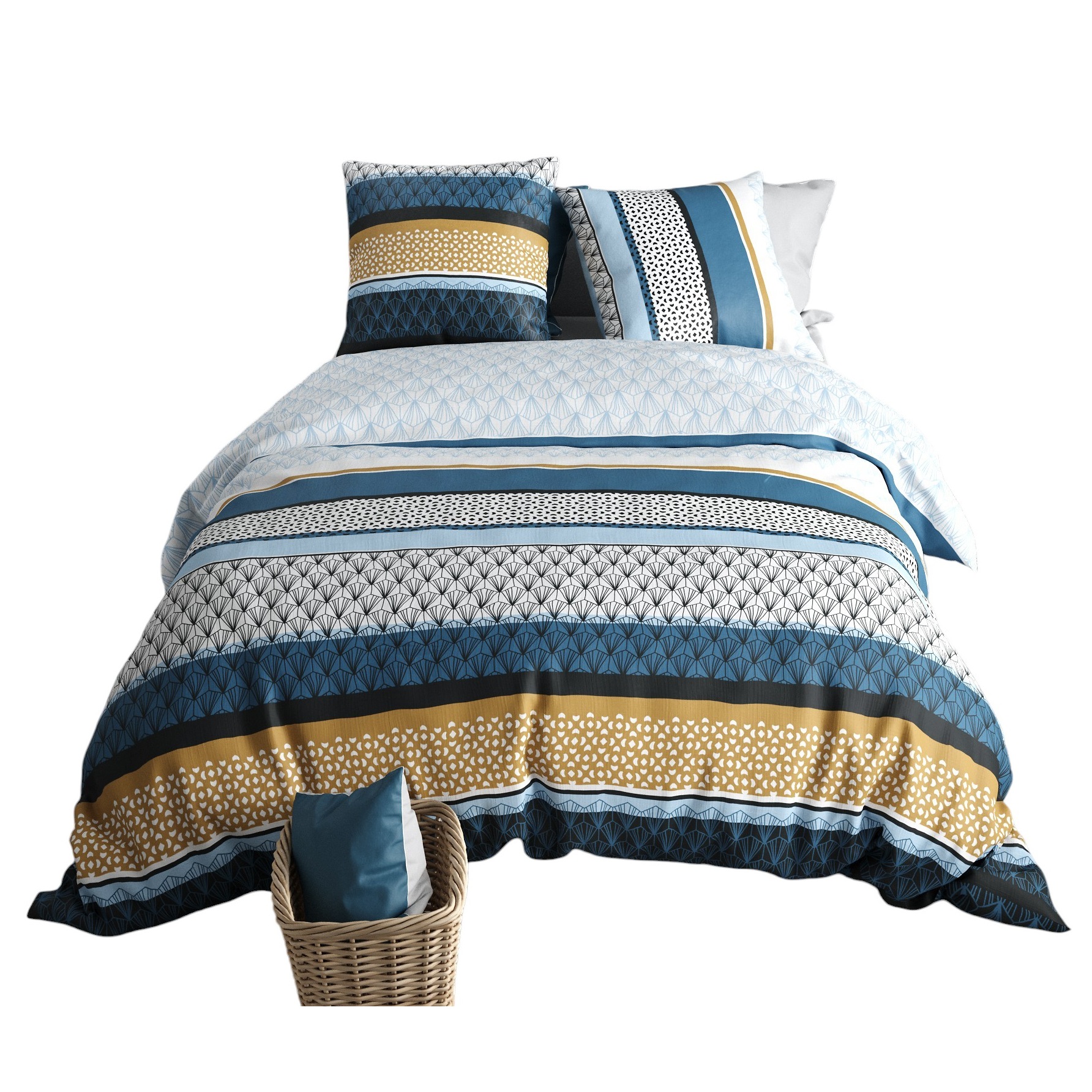 Housse De Couette + 2 Taies 220 X 240 Cm Ossis
