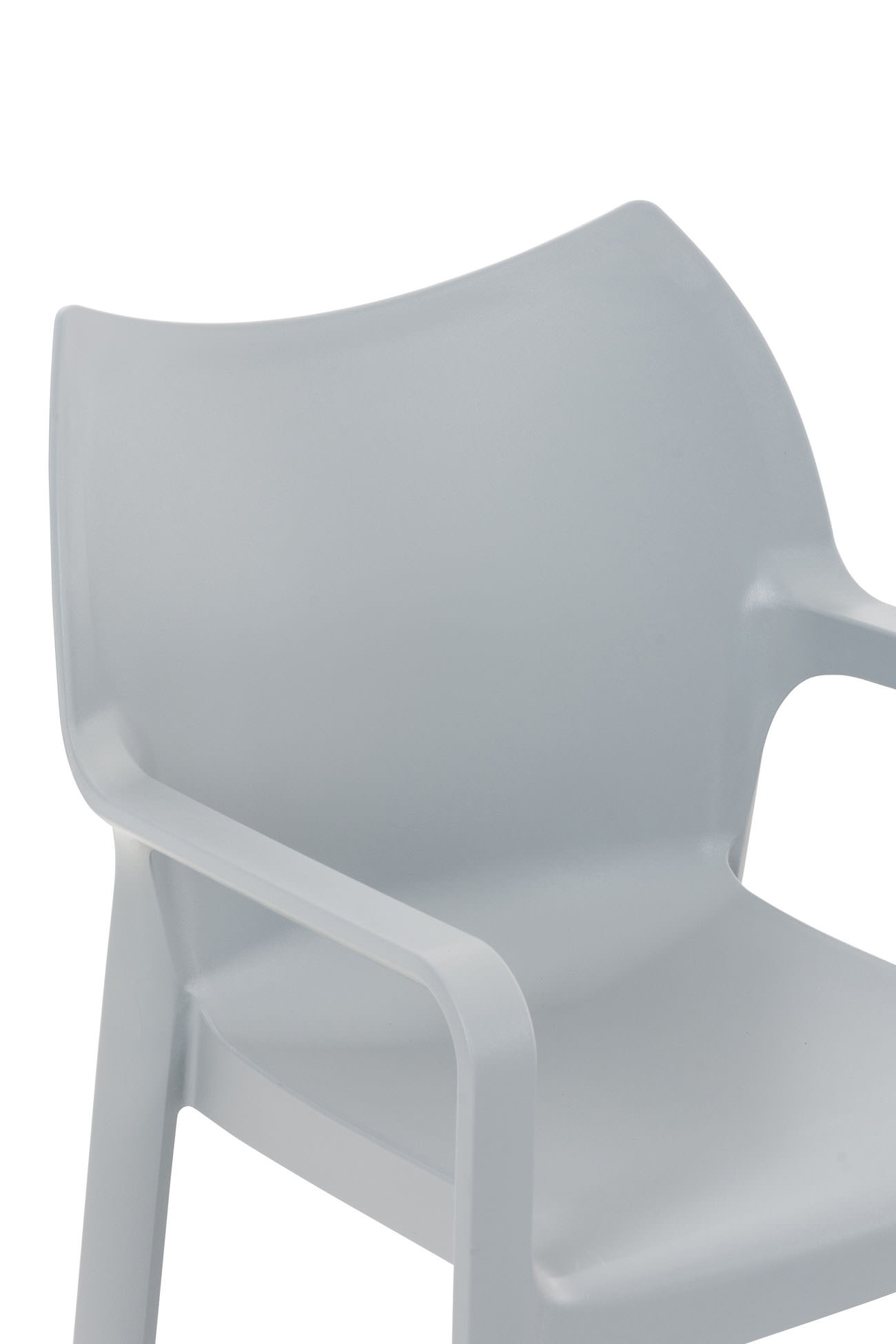Lot De 4 Chaises Diva Gris Clair
