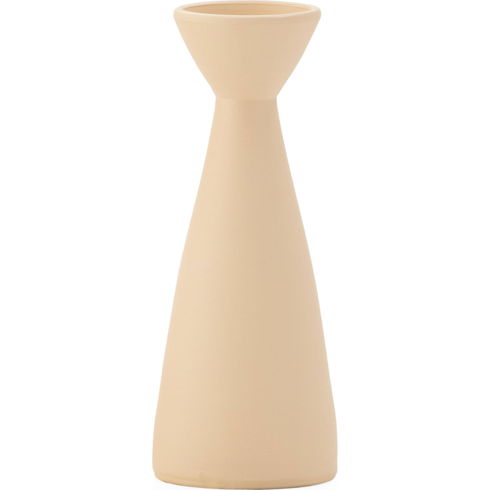 Vase En Argile Sable Finition Mate Style Épuré Décoration Élégante - Sable Naturel Mat