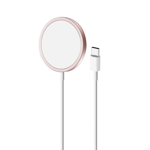 Puro Cusbcmag1rose Chargeur D'appareils Mobiles Smartphone Rose Usb Recharge Sans Fil Intérieure