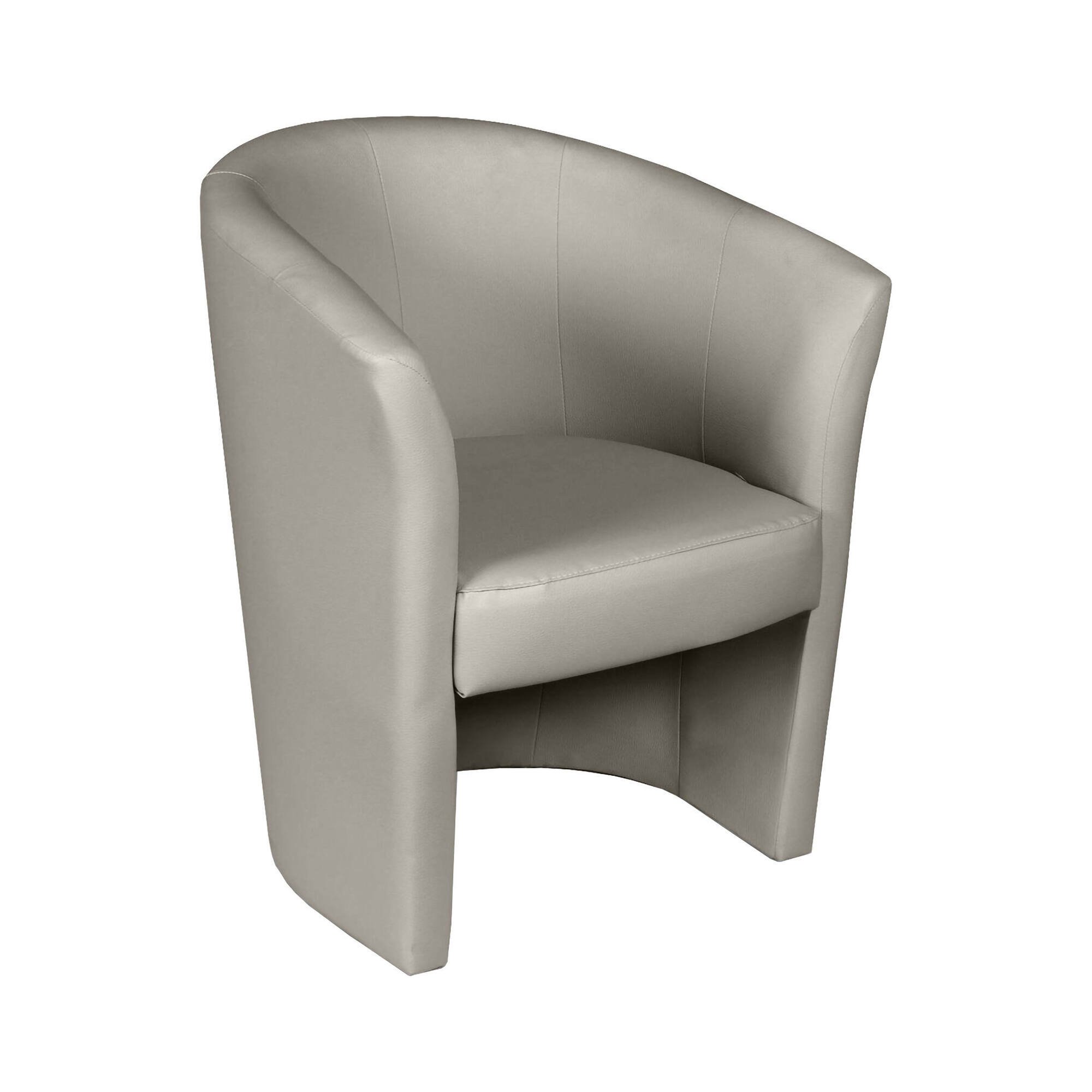 Fauteuil,effet Bois,gris,64x63h76 Cm