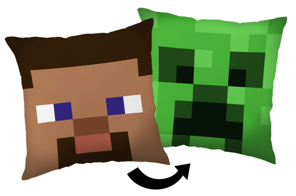 Coussin Décoratif Minecraft Steve Creeper 40*40 Cm