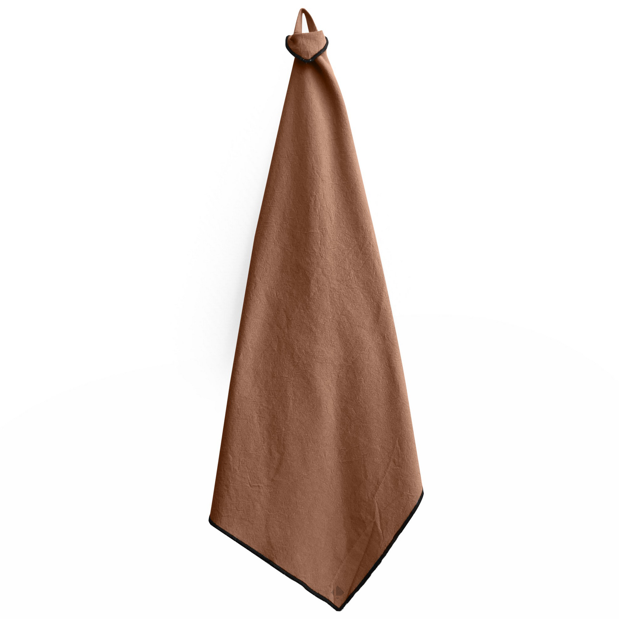 Lot De 3 Torchons De Cuisine Coton 50x70 Cm Hono Marron Cognac