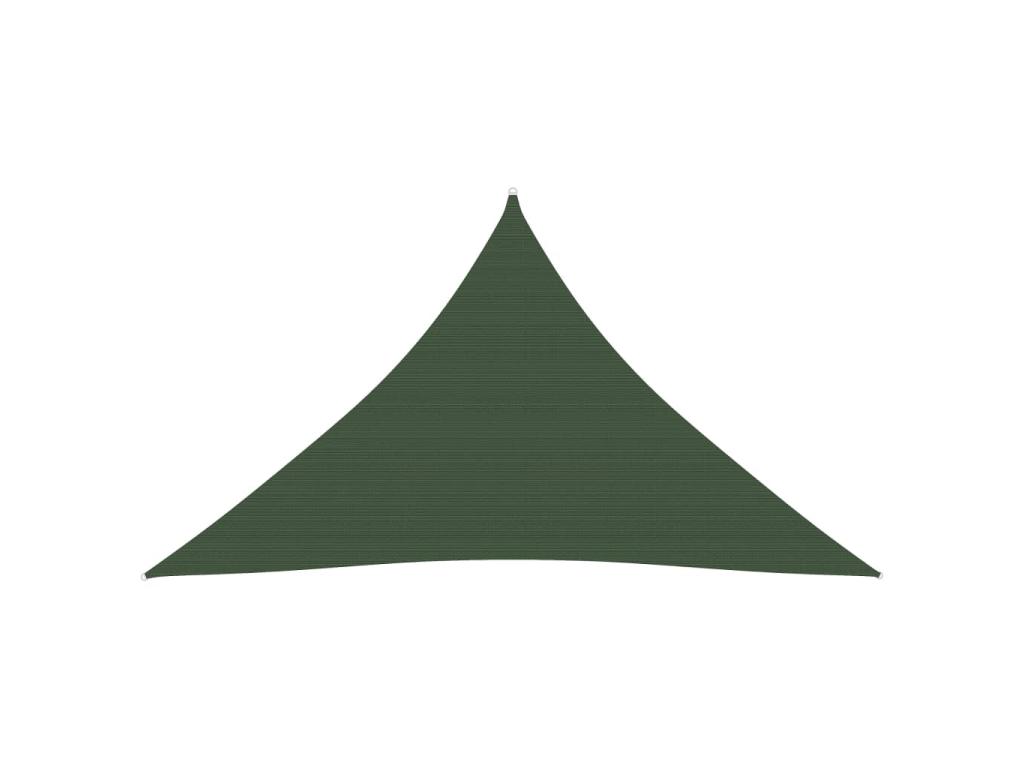 Voile Toile D'ombrage Parasol 160 G/m² Pehd 3,5 X 3,5 X 4,9 M Vert Foncé 02_0009415