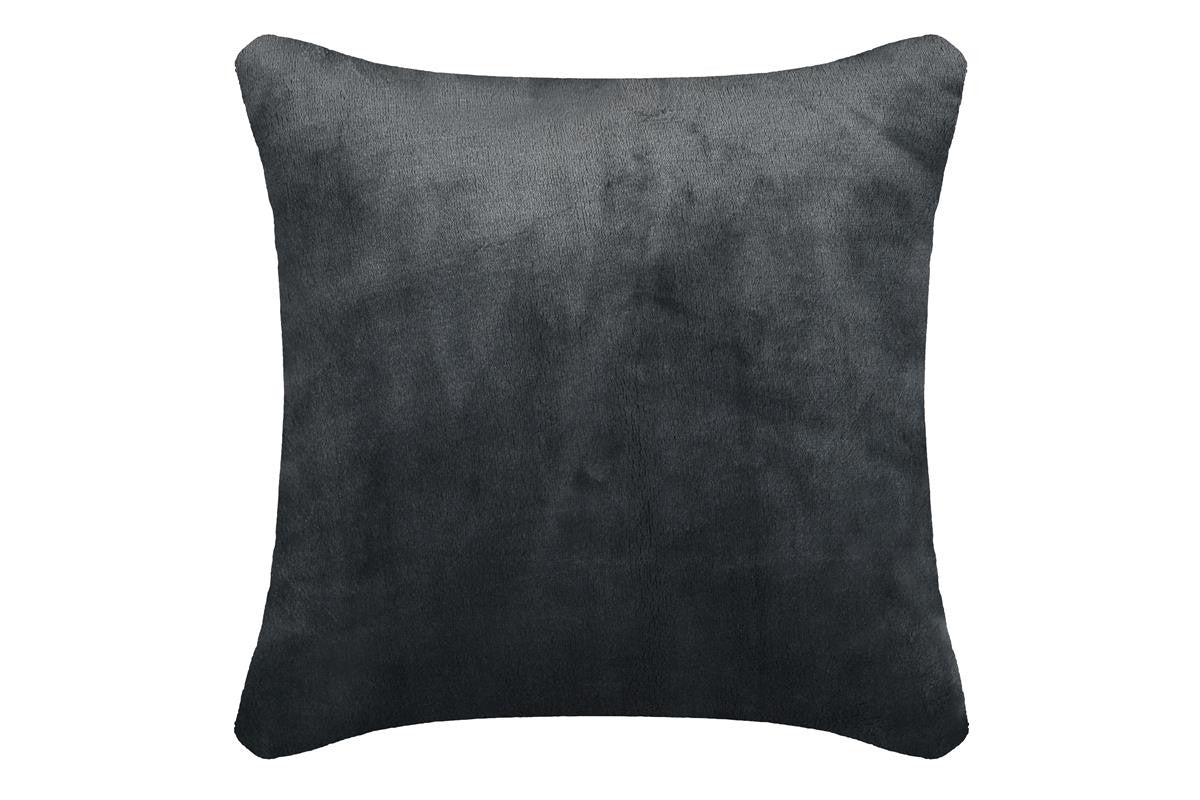 Housse De Coussin Doudou Anthracite 40x40 Cm