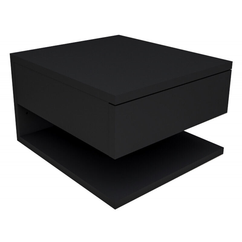Table De Chevet Beaux Meubles Pas Chers 1 Tiroir 1 Niche 30 X 20 X 33,6 Cm Noir Mélaminé