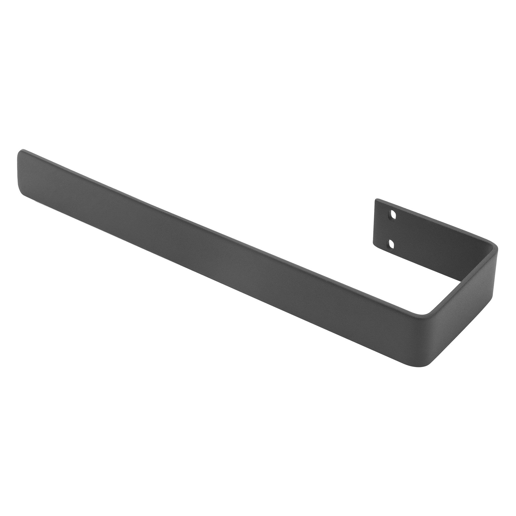 Luxebath Porte-serviettes Mural 38 Cm, Barre Porte Torchons En Acier Thermolaqué, Support Pour Draps Salle De Bain Et Cuisine, Fixation Murale Simple, Épaisseur De 4 Mm, Design Moderne, Anthracite