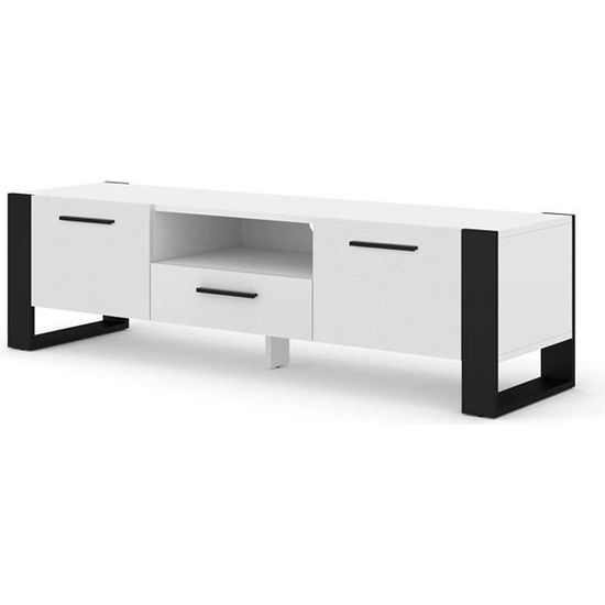 Commode Bim Furniture Nuka 160 Cm Blanc Mat Mdf