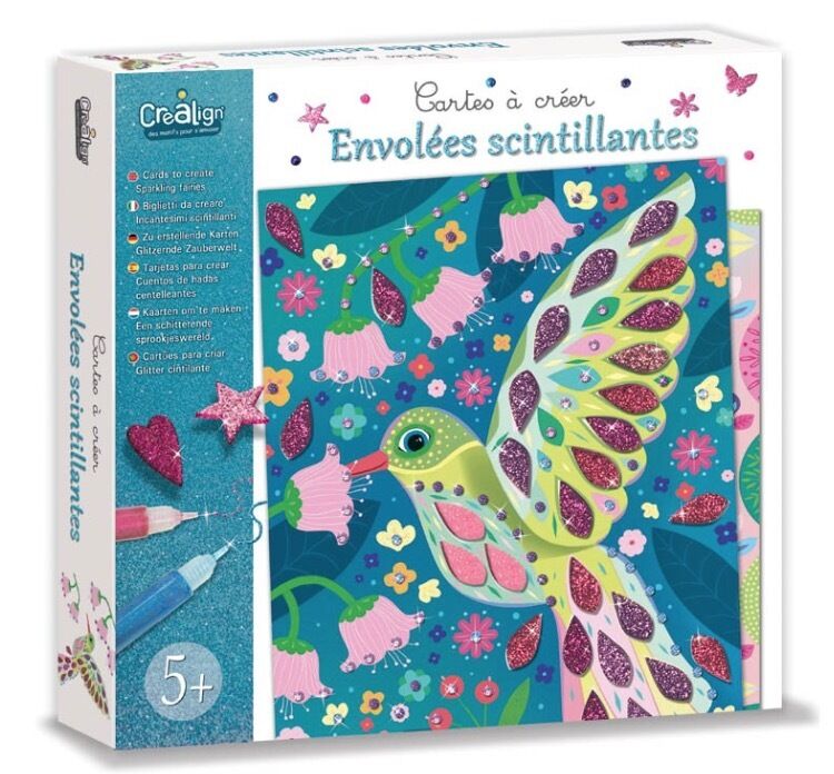 Coffret Cartes À Créer Crealign Envolees Scintillantes Multicolor