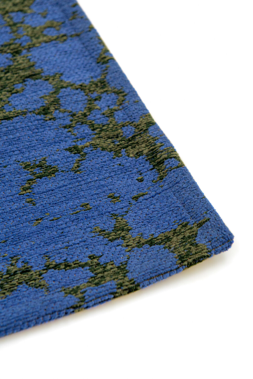 Tapis - Collection Cloud Beneffito - Blue Grass - Tapis À Motifs, Finition Artisanale, Tissage En Belgique - Tapis