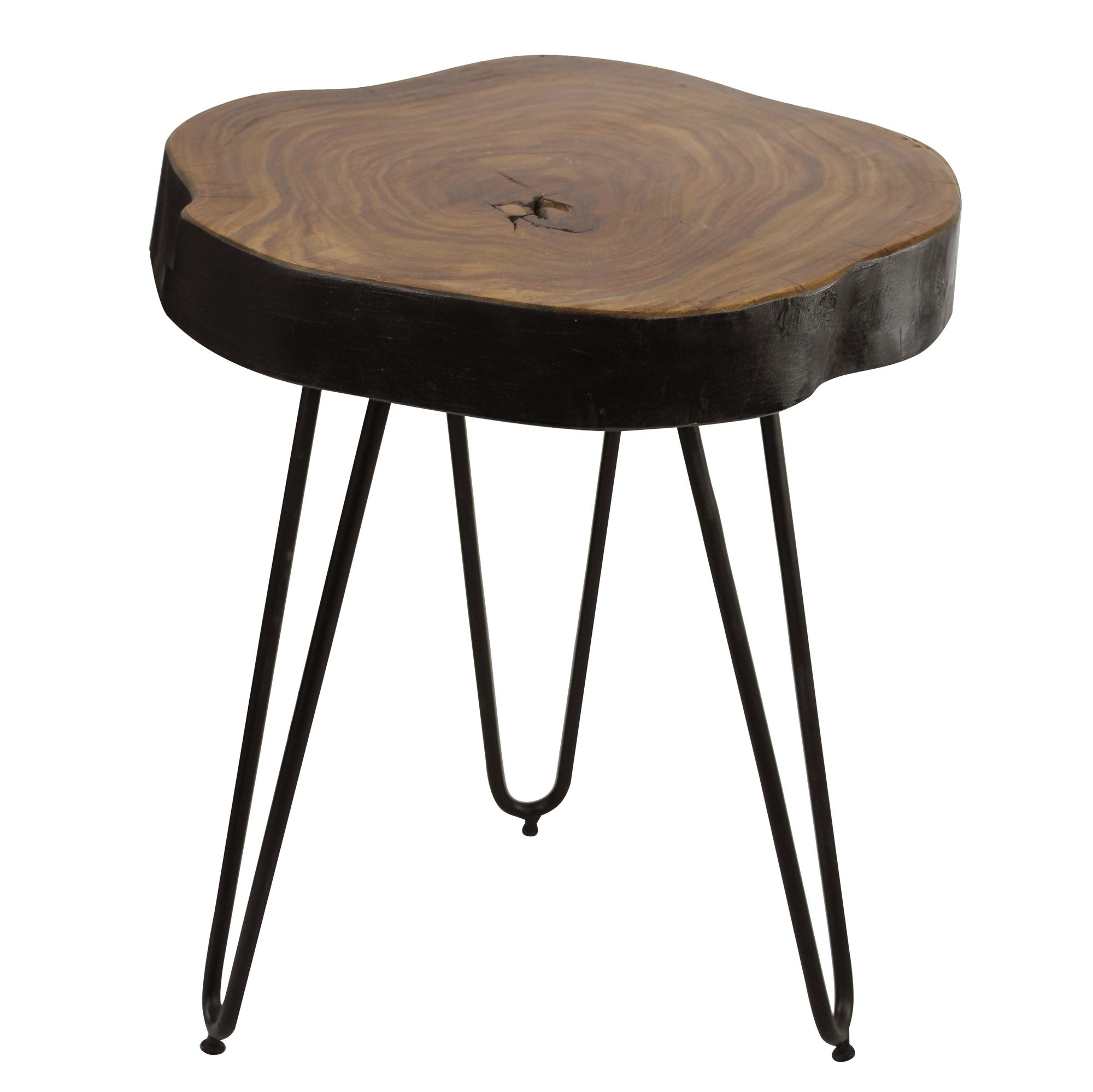 Finebuy Table D'appoint Bois Massif 35x46x35cm Bout De Canapé Table De Salon