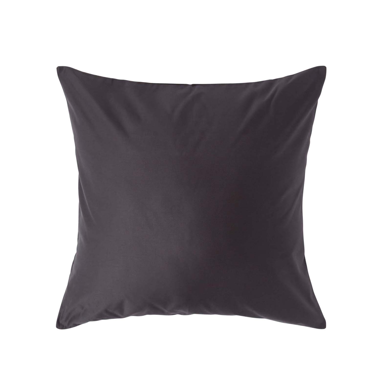 Taie D'oreiller Premium 60x60cm Gris Fonce Coton Égyptien 1000tc Homescapes