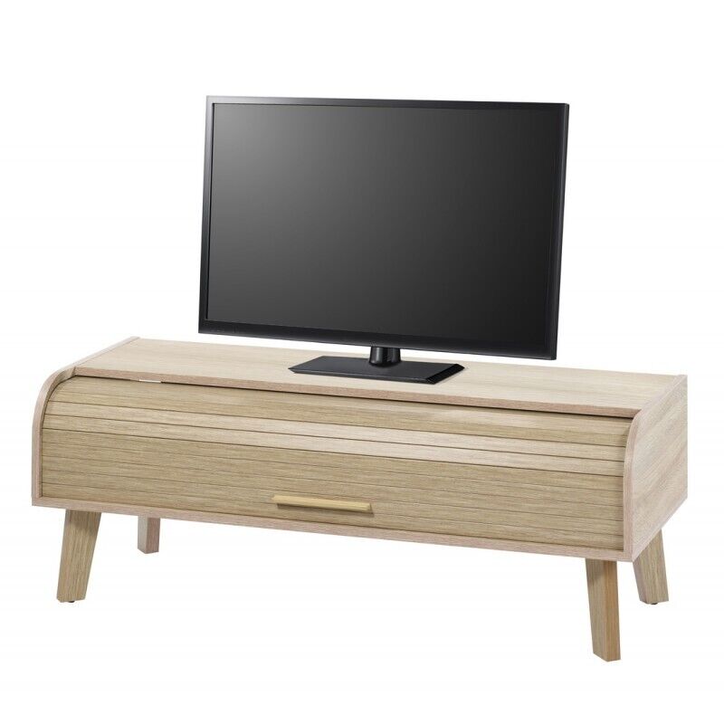 Meuble Tv Beaux Meubles Pas Chers Vintage 114 X 41,6 X 45 Cm Marron Panneaux De Particules