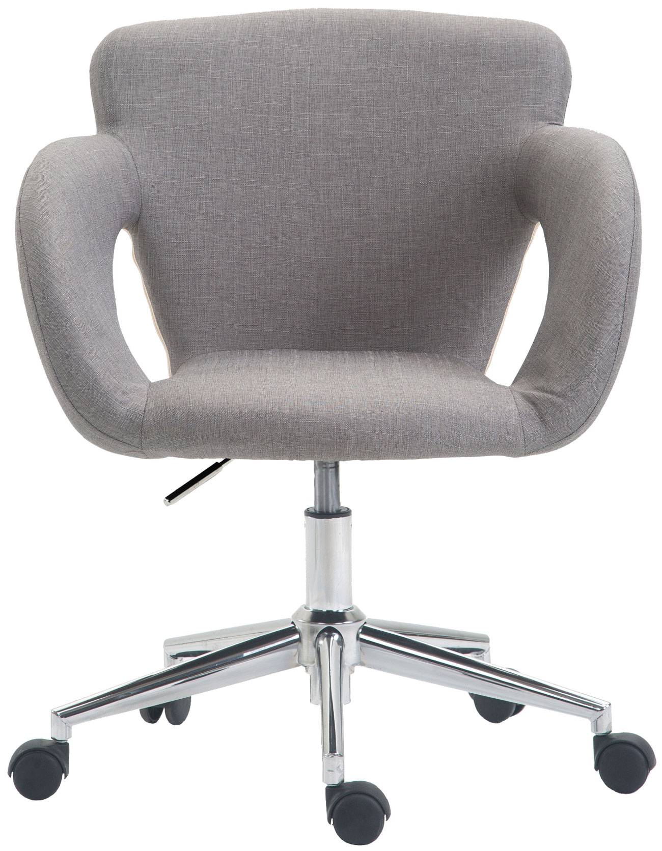 Chaise De Bureau Edison En Tissu Gris