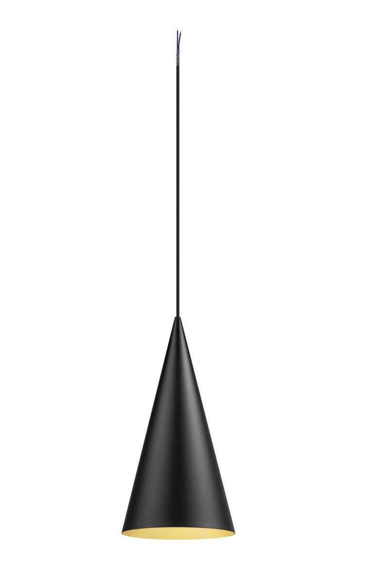 Suspension SLV Magico, Ø 21 cm, noir/doré, métal