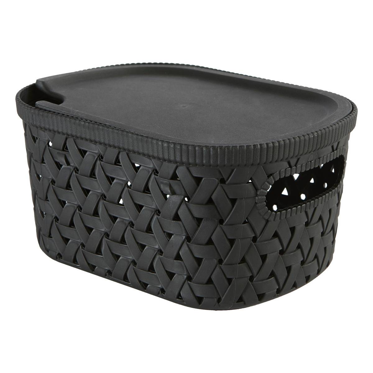 Panier "tressy" En Plastique Noir 2,3l - 5five