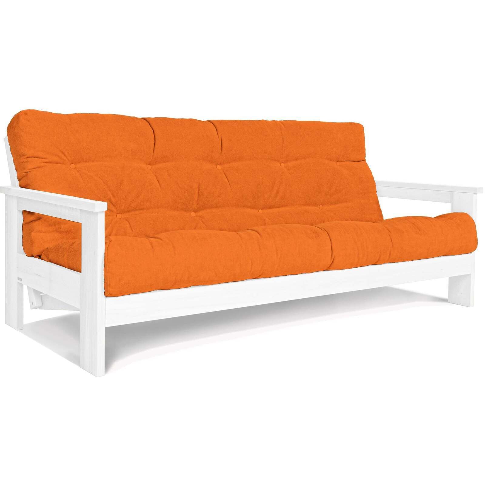 Canapé Lit Mexico - 145 X 200 Cm - Bois Clair Et Beige