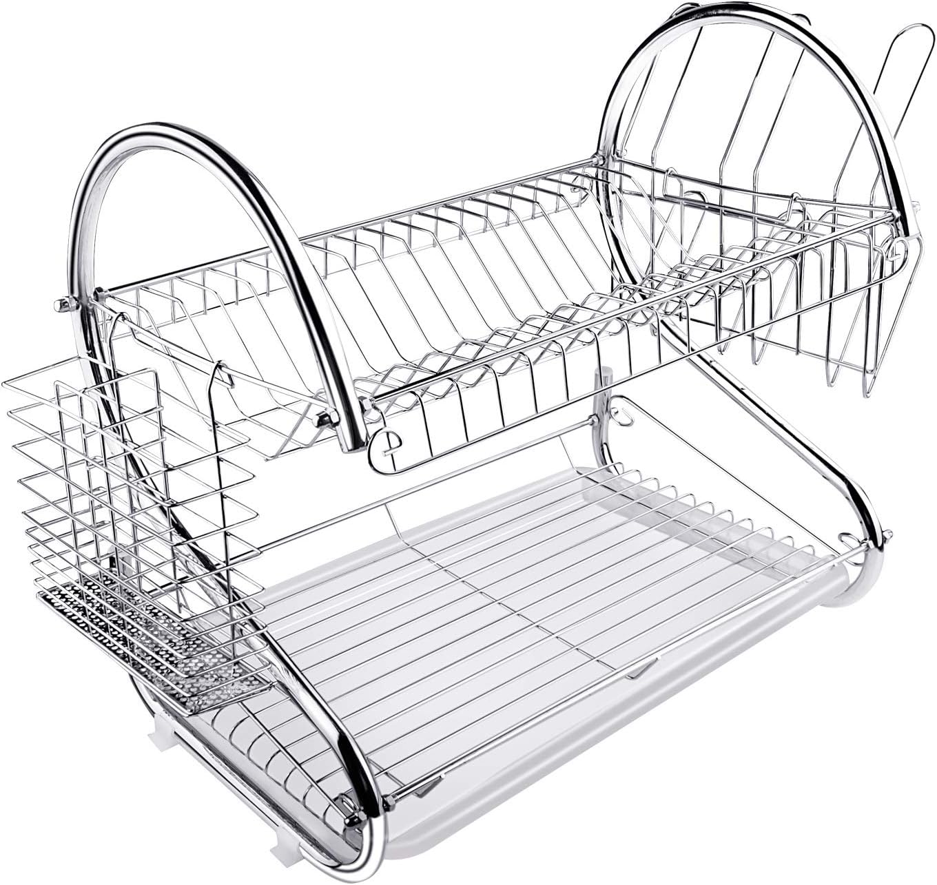 Égouttoir À Vaisselle 2 Niveaux Gris
